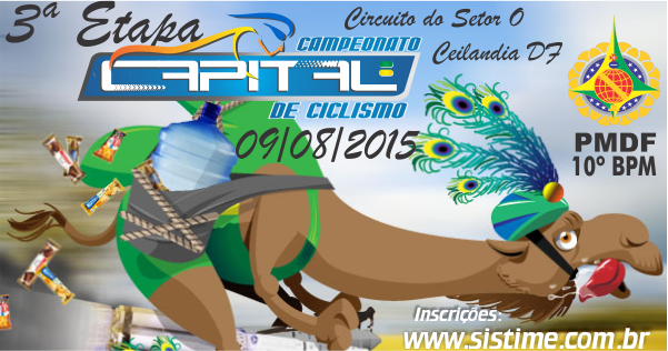 ATUALIZAÇÕES! 3ª Etapa do Campeonato Capital de Ciclismo 2015. Confira!